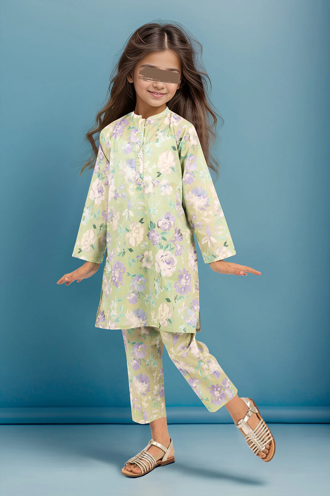 SAYA's Printed Cambric Stitched Mom And Daughter - Image 3